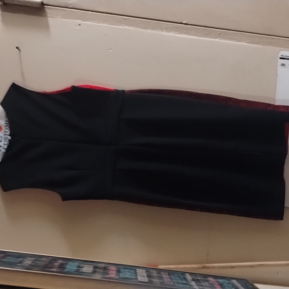 New York & Company Red and Black Formal Women Dress Used Twice And Washed - Picture 4 of 5